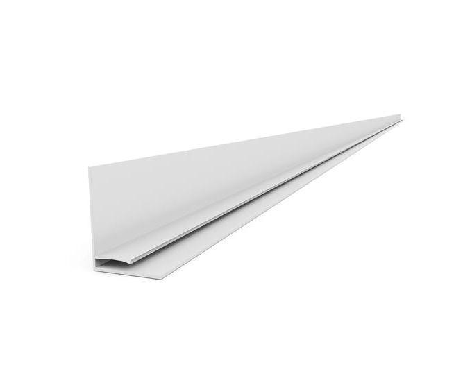 8' PVC L Trim Pack - Durable Plastic Edge Molding for DIY Home Improvement Projects - Perfect for Wall Corners, Countertops, and Cabinet Edges
