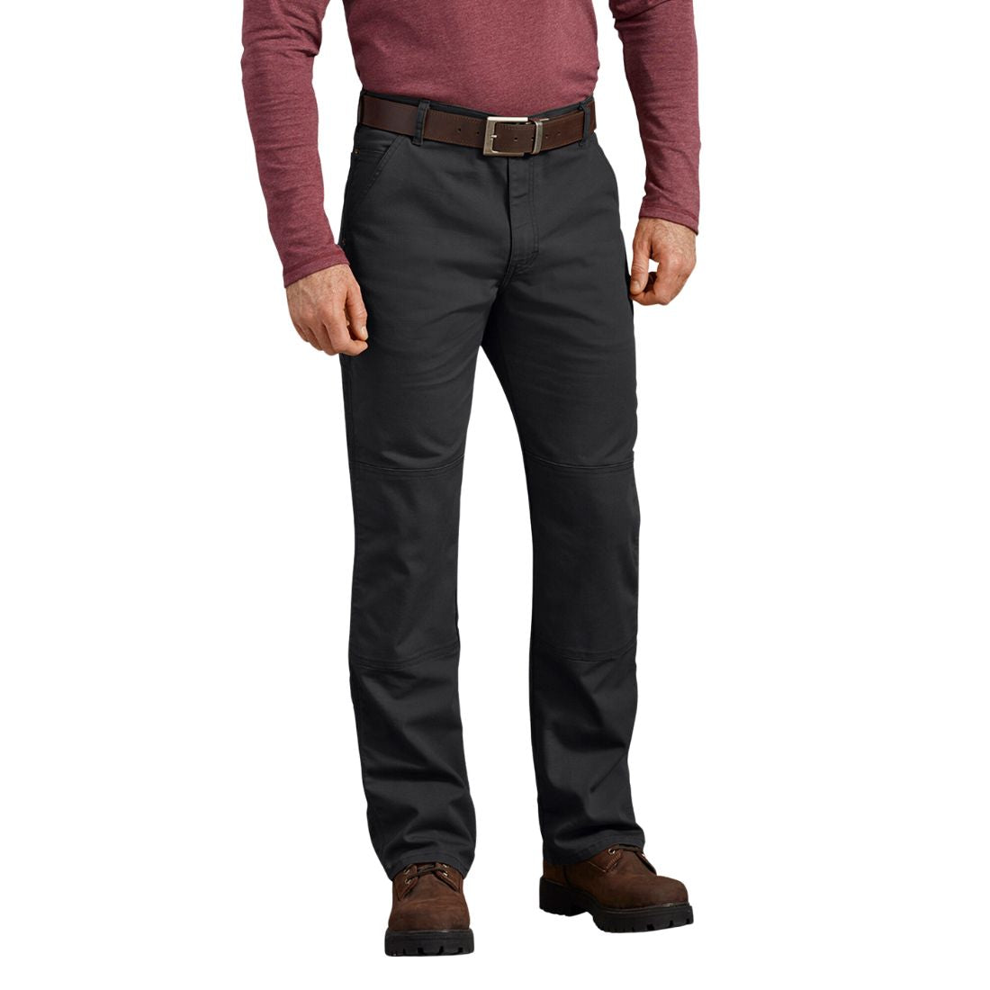 Dickies DP903 Double Knee Work Pants for Men - Durable Duck Canvas Regular Fit Workwear for Construction, Carpentry & Outdoor Jobs