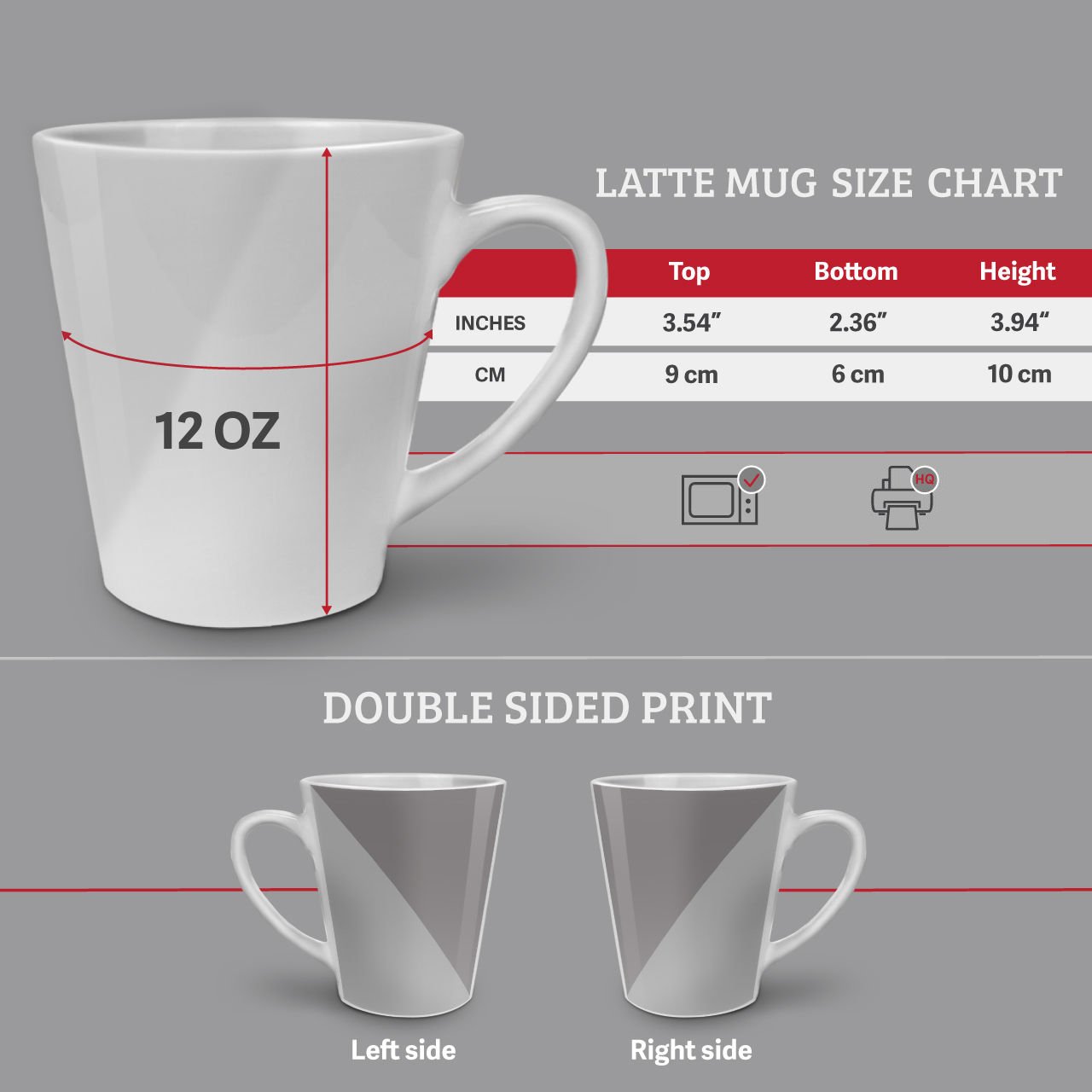 Funny Avocado Cardio Run Latte Mug - Double-Sided Print Ceramic Coffee Cup with Comfortable Handle by Wellcoda | Perfect for Gym Lovers, Runners & Coffee Enthusiasts