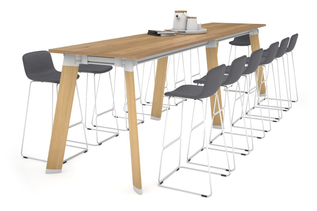 Switch Collaborative Counter High Table - 3200L x 800W - Modern Office Standing Desk for Coworking Spaces, Home Offices & Commercial Use