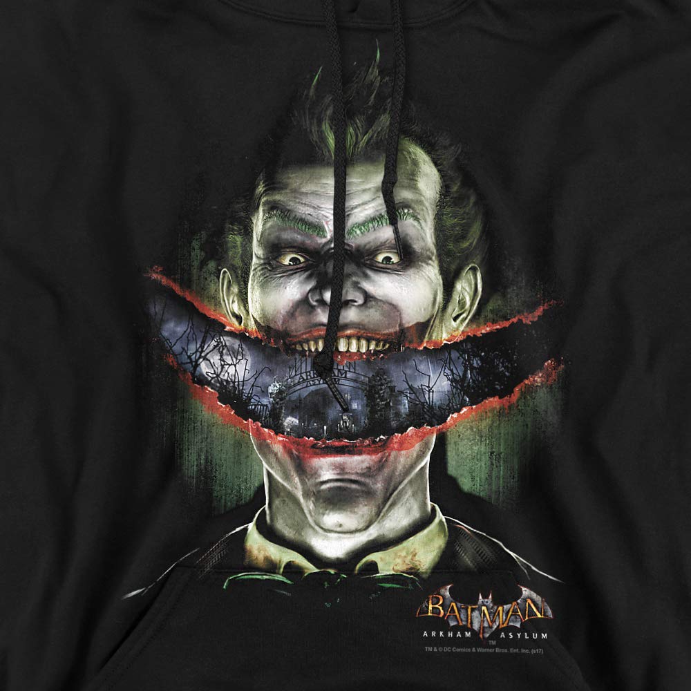 Batman Crazy Lips Unisex Hoodie for Adults - Soft Pullover Sweatshirt - Perfect for Cosplay, Halloween & Casual Wear