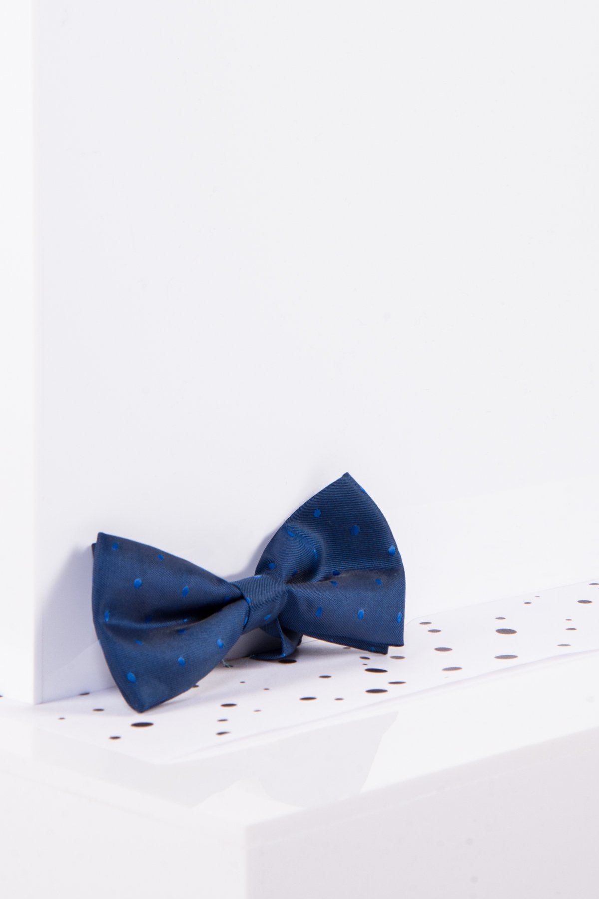 Kids Blue Polka Dot Bow Tie - Adjustable & Stylish for Boys & Girls - Perfect for Weddings, Parties & Formal Events