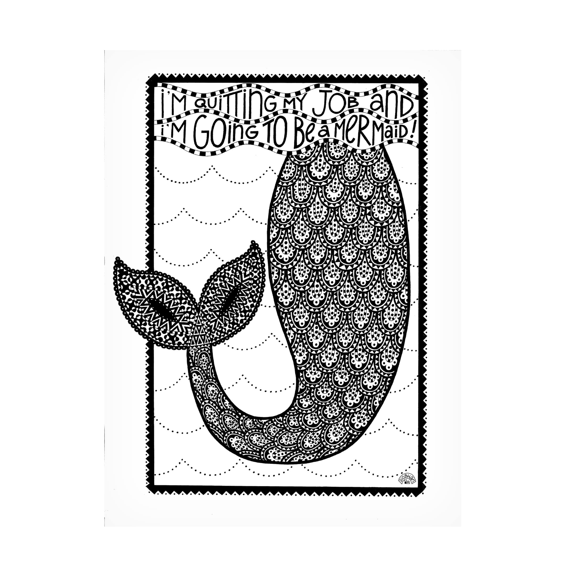 Trademark Fine Art 'Mermaid' Canvas Print by Siobhan - 18x24 Inches Wall Decor for Living Room, Bedroom & Office - Coastal & Fantasy Theme Home Decor