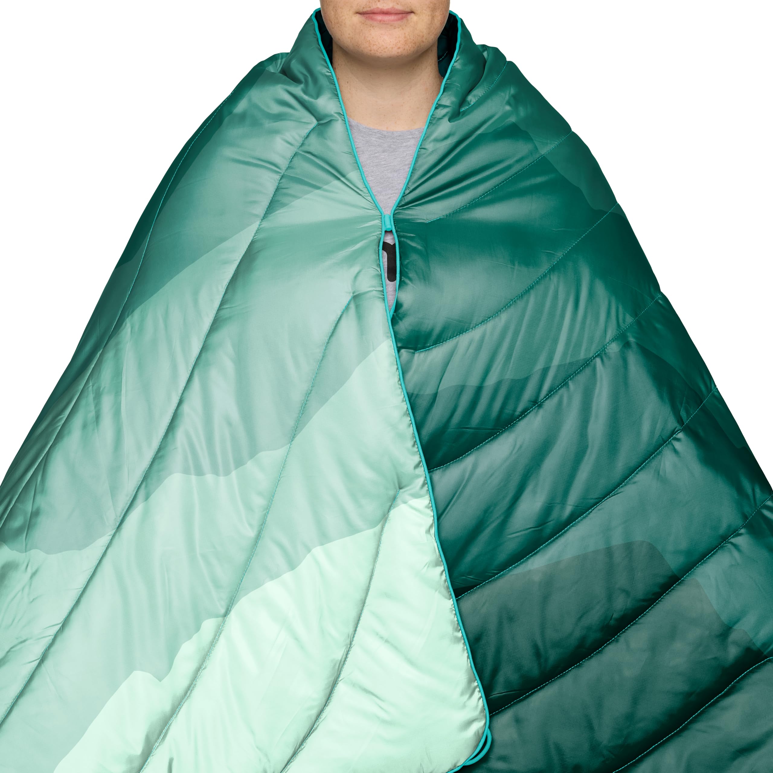 Rumpl Original Puffy Blanket - Ultra Warm Recycled Polyester Camping Blanket | Lightweight, Water-Resistant & Packable Outdoor Puffer Blanket (52