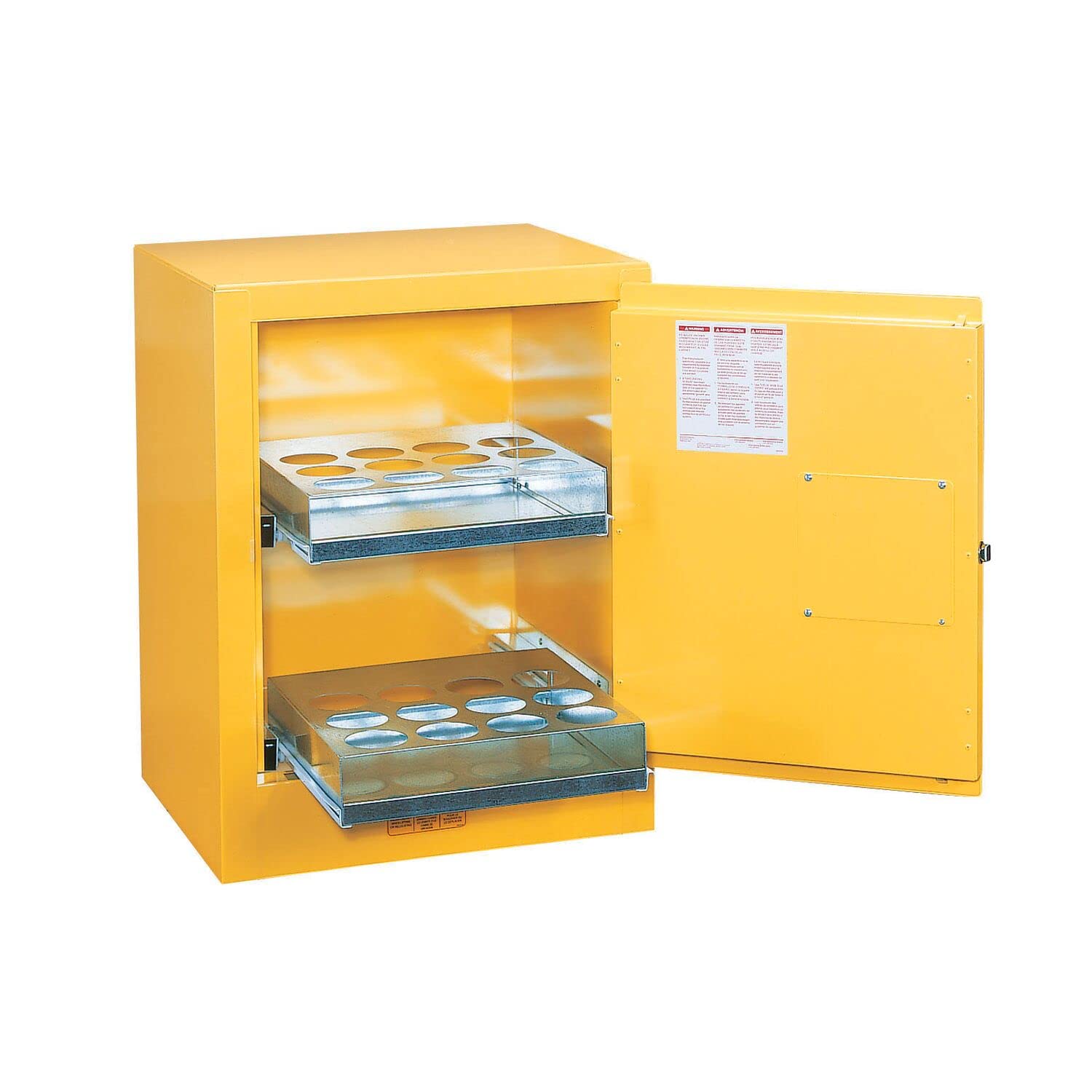 Justrite 890500 Aerosol Can Benchtop Safety Cabinet - Flammable Storage for Spray Paint & Chemicals | Workshop, Garage & Laboratory Use