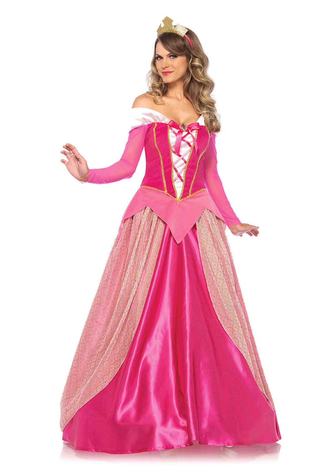 Leg Avenue Women's Classic Sleeping Beauty Princess Halloween Costume - Elegant Disney-Inspired Dress for Cosplay, Halloween Parties & Fairy Tale Events