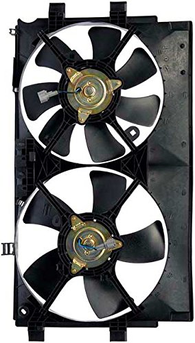 APDTY 732589 Dual Radiator & AC Condenser Cooling Fan Assembly - Replacement for Select Vehicle Models | Perfect for Overheating Prevention & AC Performance | Ideal for Highway Driving & Hot Weather Conditions