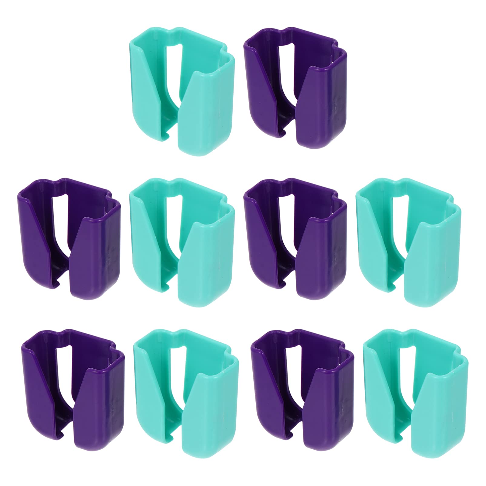 10-Pack Waist Belt Clip Tube Holder for Nurses & Physicians - Portable Name Tag Holder Clip (Random Colors) - Perfect for Medical ID Badges, Keys & Tools
