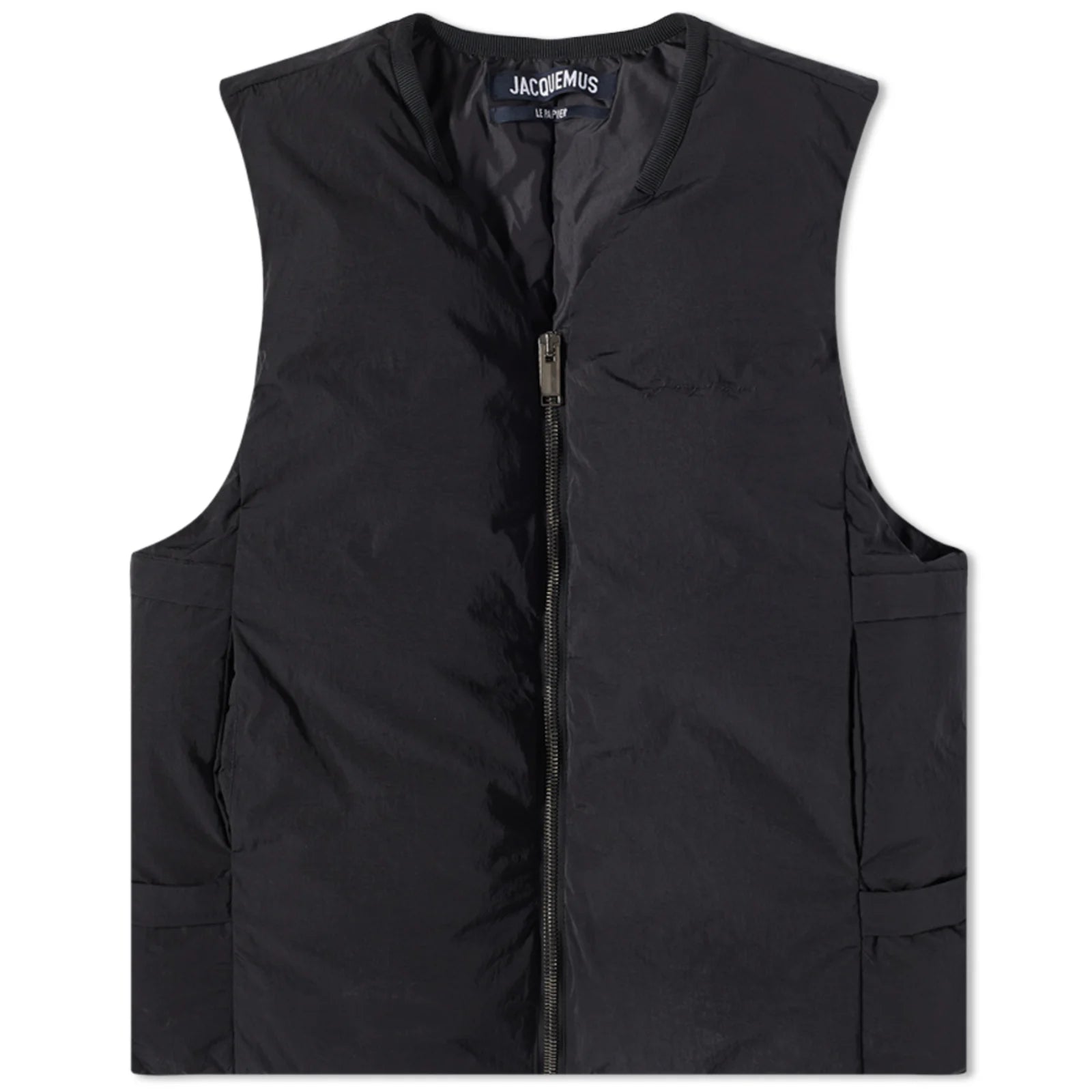 Jacquemus Chest Logo Down Vest - Stylish Puffer Vest for Women, Lightweight Warm Winter Jacket - Perfect for Casual Outfits, Outdoor Activities & Fashion Layering