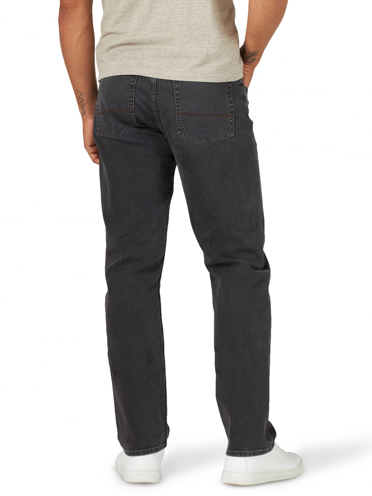 Wrangler Authentics Men's Athletic Fit Stretch Jean - Comfortable & Durable Denim Pants for Work, Casual Wear & Outdoor Activities