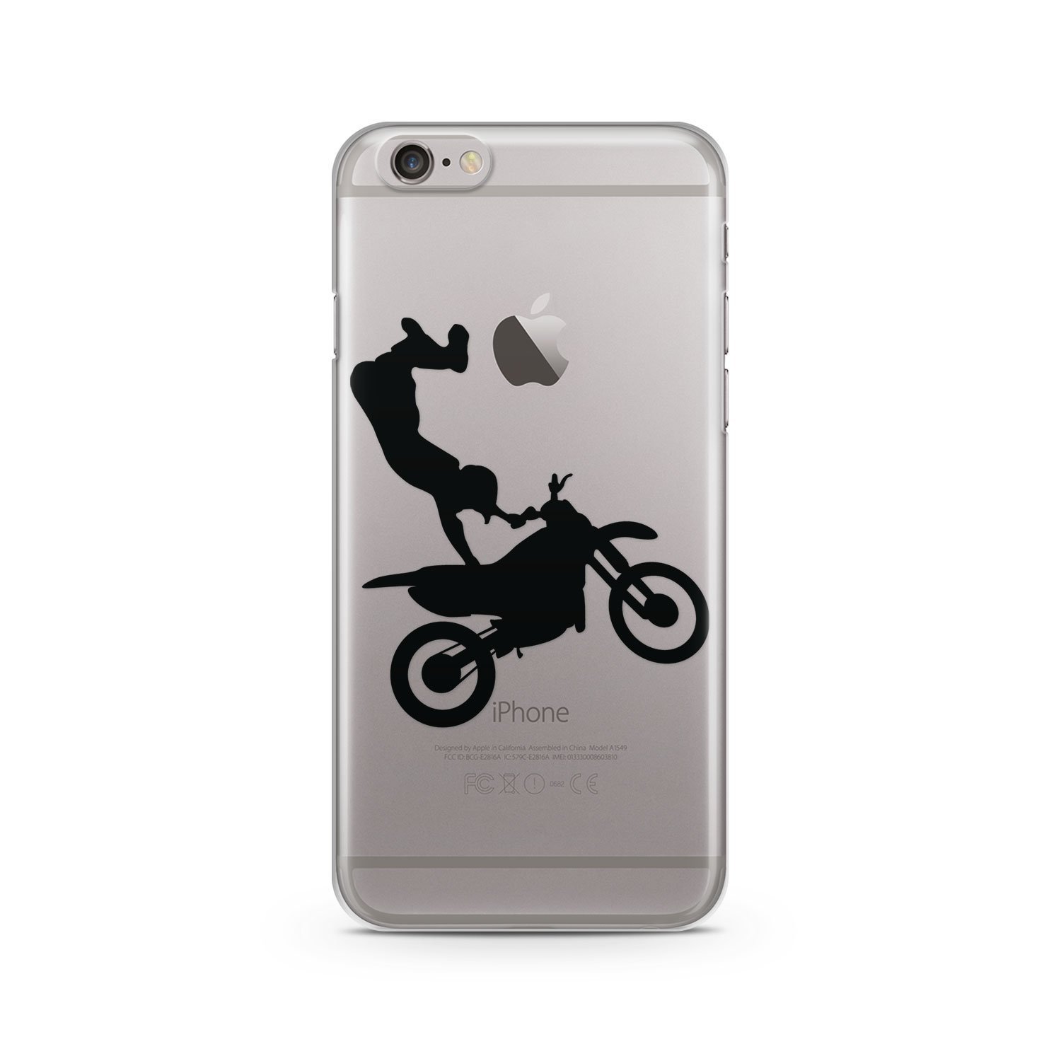 CodeiCases Clear Motocross Case for iPhone 6/6s - Slim Transparent Protective Cover | Perfect for Outdoor Sports & Motorcycle Riding