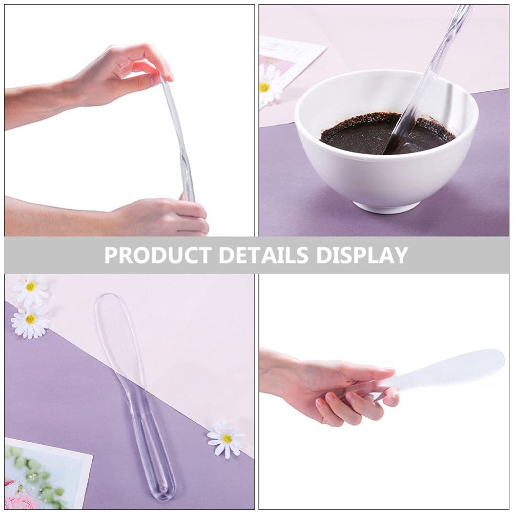 4Pcs Thickened Plastic Makeup Spatula Set - Face Mask Applicator, DIY Cosmetic Tool, Cream Spreader for Skincare & Beauty Routine - Perfect for Facial Masks, Cream Application & At-Home Spa Treatments
