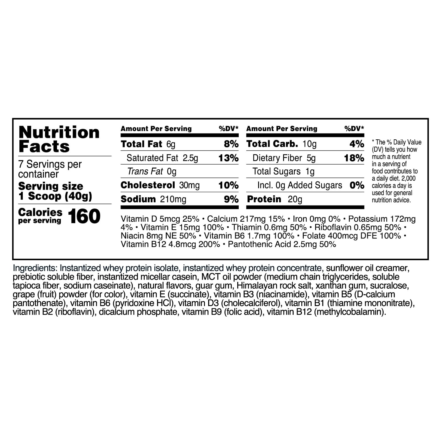 TransformHQ Meal Replacement Shake Powder - Blueberry Cheesecake Flavor, 7 Servings | Gluten Free, Non-GMO, High Protein | Perfect for Weight Loss, Post-Workout Recovery & Busy Lifestyles