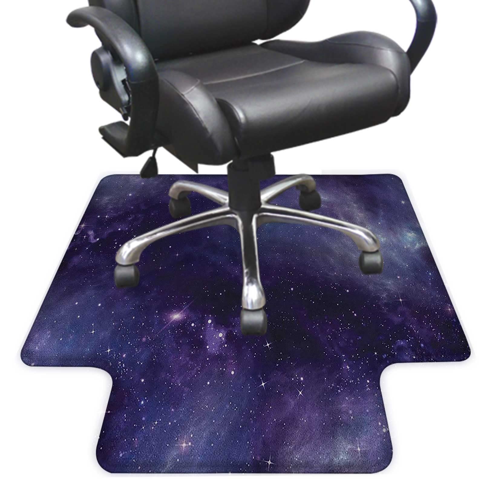 48 x 36 Inch Anti-Slip Office Chair Mat for Carpets - Eggplant Purple Floor Protector with Lip Edge | Perfect for Home Office, Gaming Setup & Workspace Protection
