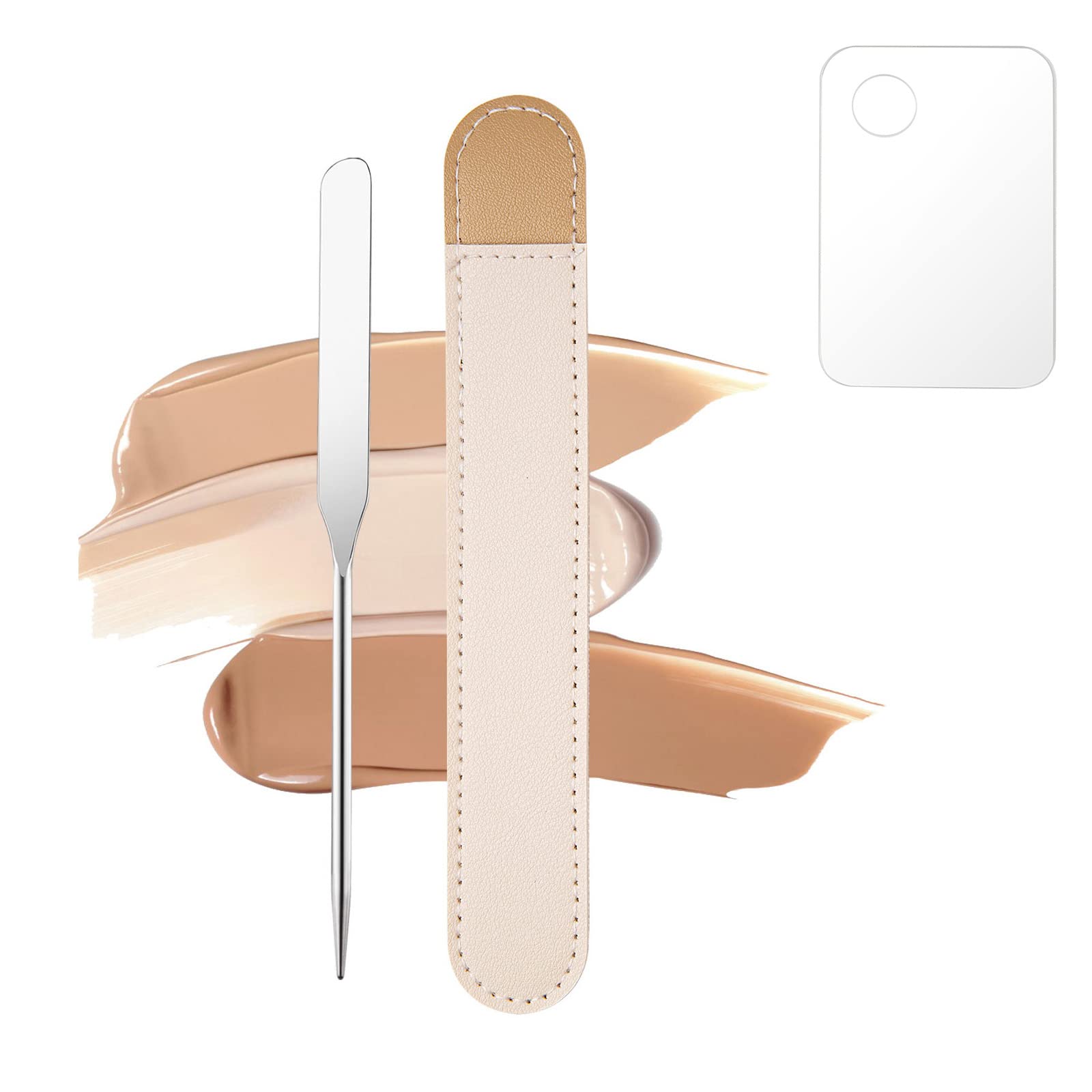 Picasso Makeup Spatula & Sponge Set - Korean Beauty Tools for Flawless Foundation Application | Perfect for Professional Makeup Artists & Home Use