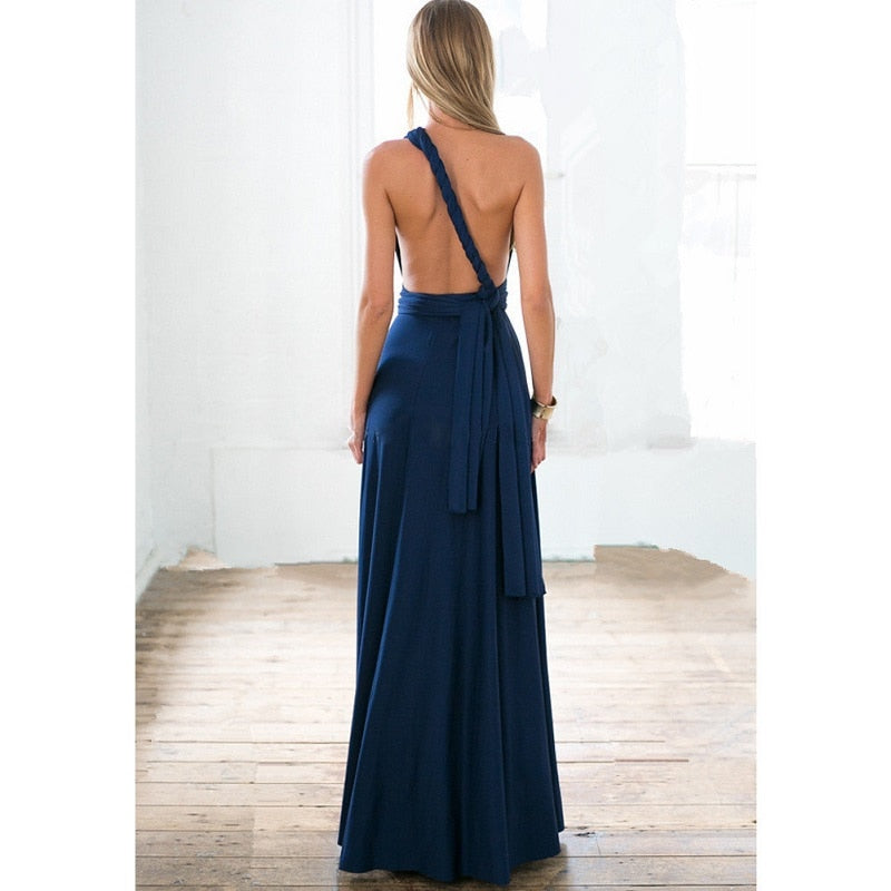 Boho Convertible Maxi Dress for Women - Versatile Summer Beach & Club Wear