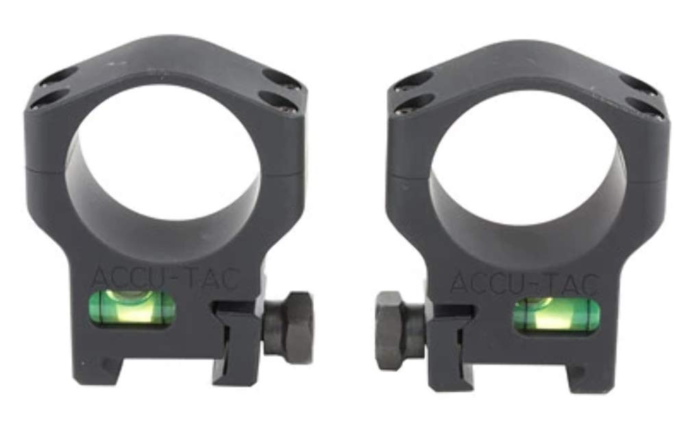 Accu-Tac HSR-340 34mm High Scope Rings - 40mm Diameter, Black Finish for 56mm Objective Lens | Perfect for Long-Range Shooting & Hunting Optics