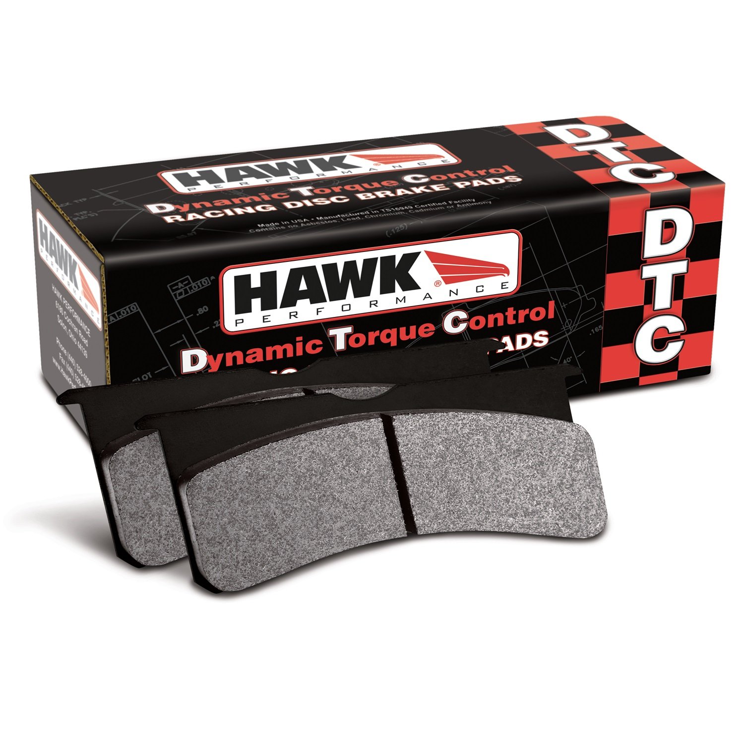 Hawk HB237W480 Premium Brake Pads - High-Performance Ceramic Brake Pads for Smooth & Quiet Stopping | Perfect for Daily Commuting, City Driving & Highway Use