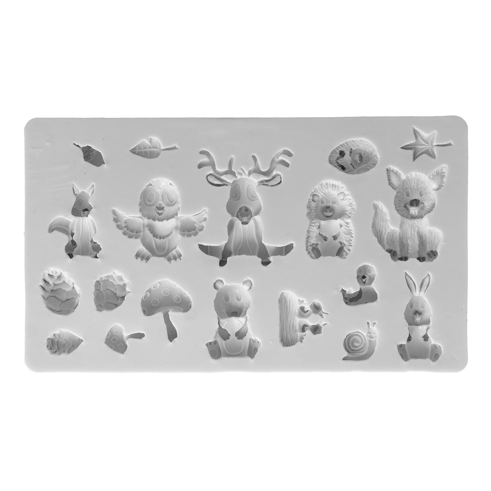 HEEPDD Silicone Animal Molds for Cake Decorating - Cartoon Animal Fondant, Chocolate & Sugarcraft Molds - Perfect for Birthday Cakes, Cupcakes & DIY Baking Projects