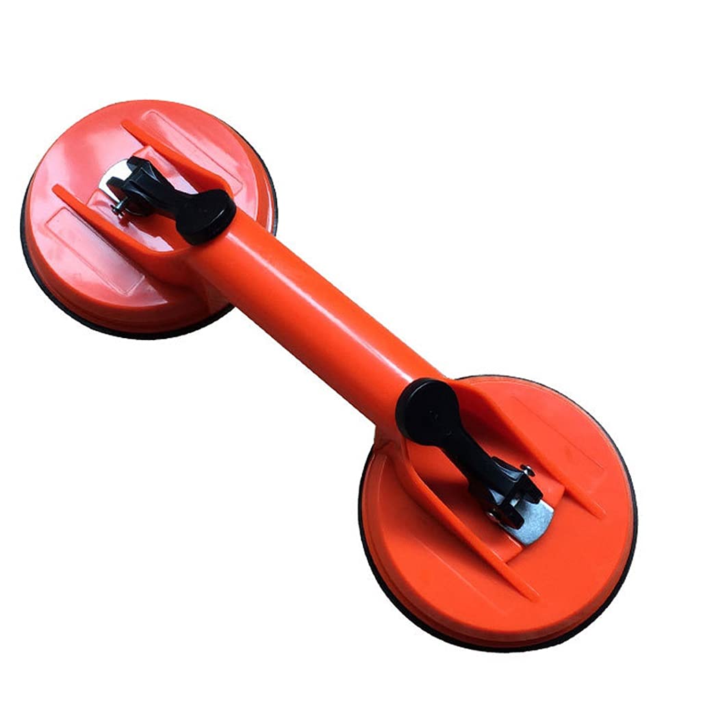 UXZDX CUJUX Vacuum Suction Cup Glass Lifter - Heavy Duty Tile, Mirror & Granite Lifting Tool with Dent Remover Gripper - Perfect for Construction, Home Renovation & Glass Installation Projects