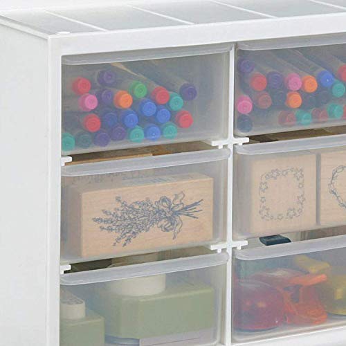ArtBin 6809PC 9-Drawer Plastic Storage Cabinet for Sewing & Craft Supplies - White with Clear Drawers - Perfect for Organizing Thread, Beads, Buttons & DIY Craft Materials at Home or Studio