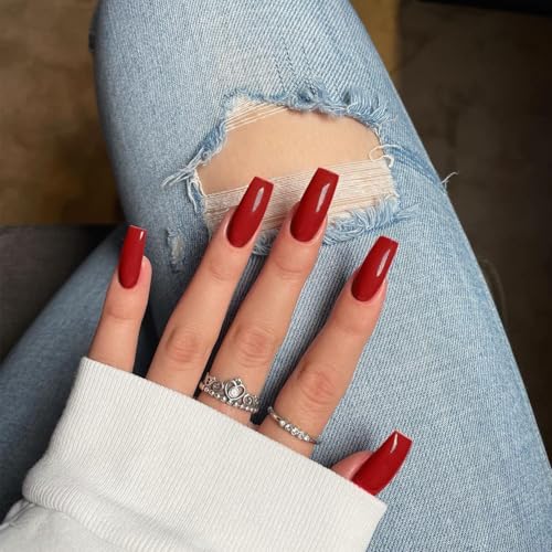 glossy red