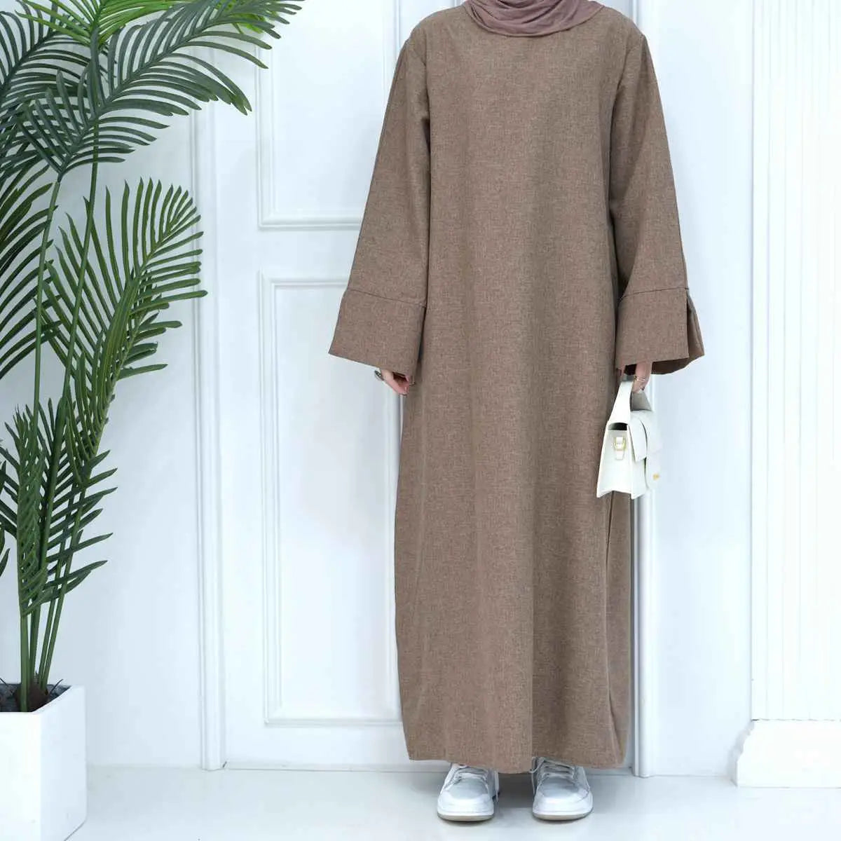 Turkish Loose Abaya Dress for Women - Comfortable Daily Wear Islamic Modest Clothing for Prayer, Mosque & Casual Outfits