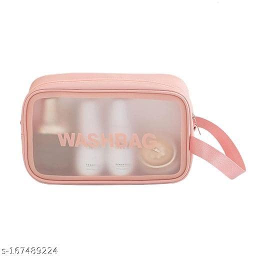Waterproof PVC Travel Toiletry Bag for Women & Men - ARAA PAVA Zippered Cosmetic Makeup Organizer (12x22x8 inches) - Ideal for Gym, Camping, Business Trips & Daily Essentials Storage