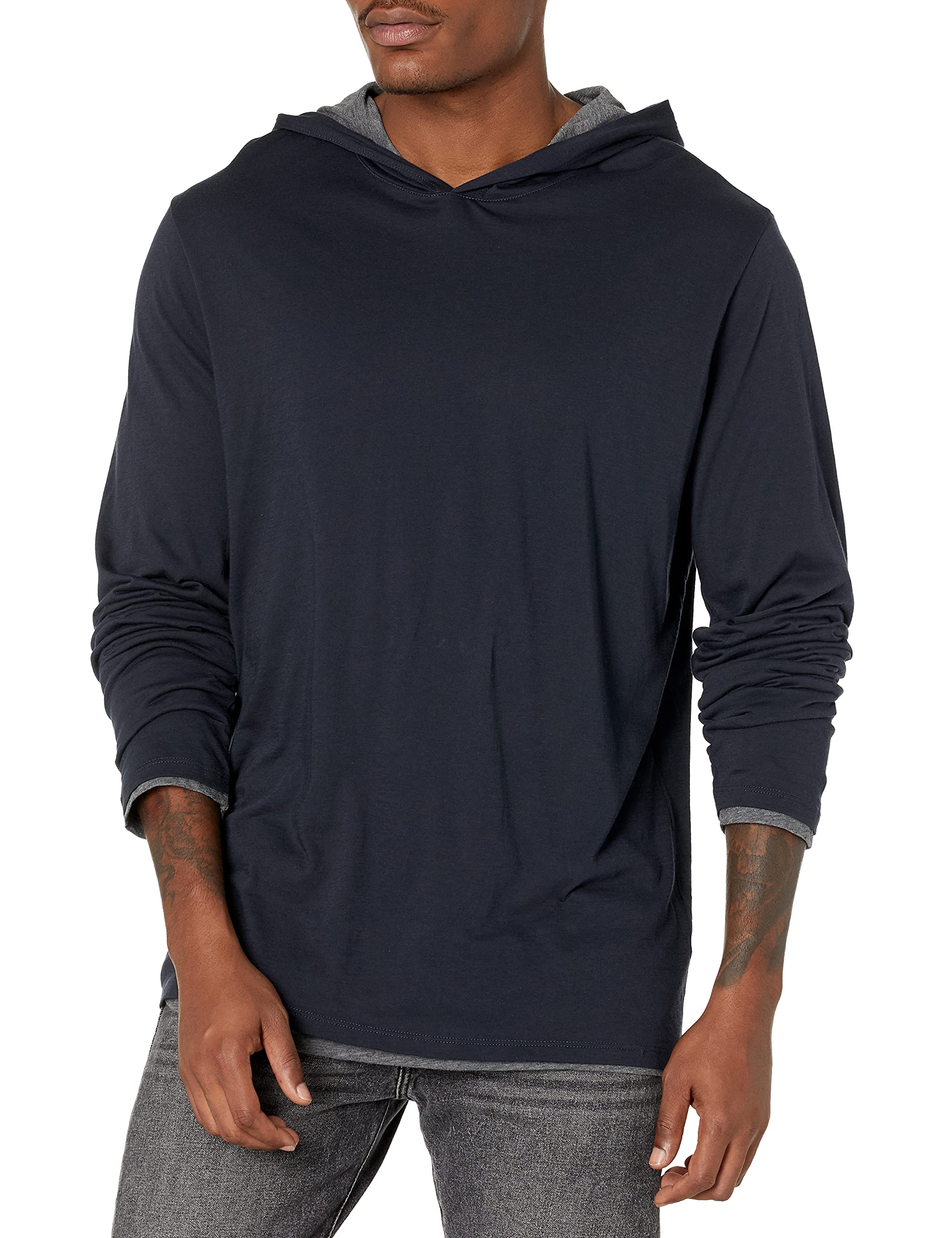 Vince Men's Double Layer Hoodie - Warm & Stylish Pullover Sweatshirt for Casual Wear, Outdoor Activities & Lounge Comfort
