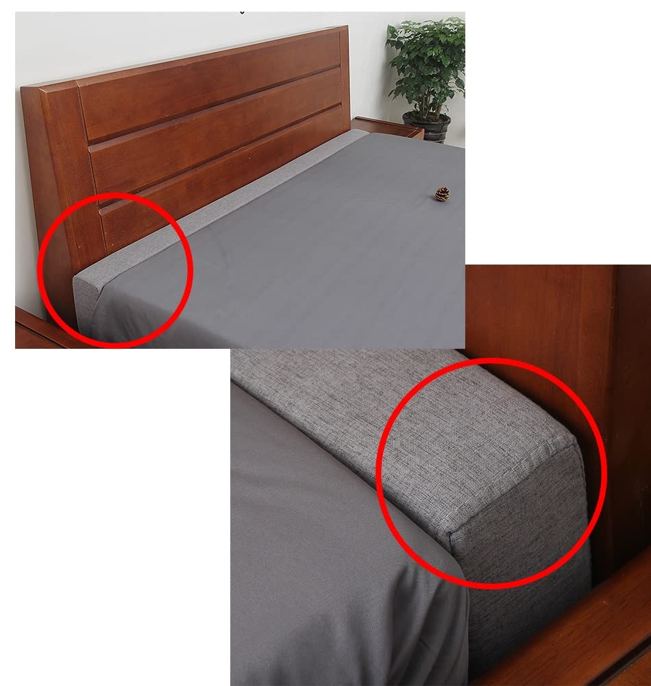 Bed Gap Filler Pillow - 20x12x180cm Sofa & Mattress Wedge Support - Blue Bolster Pillow to Close Gaps Between Bed, Wall & Headboard - Perfect for Back Support, Comfort & Preventing Items from Falling - Ideal for Home, Dorm & Hotel Use