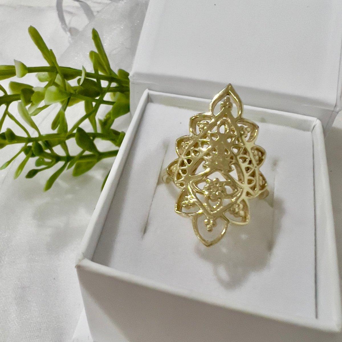 Laihas Prestige Maisie Gold Boho Ring - Elegant Bohemian Style Jewelry for Women, Perfect for Parties, Weddings & Everyday Wear
