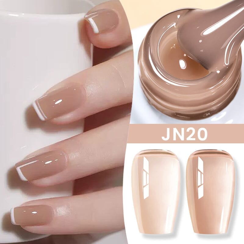 Nude Jelly Gel - 10ml Transparent Nail Polish for Natural & Glossy Manicure - Perfect for Everyday Wear & Special Occasions