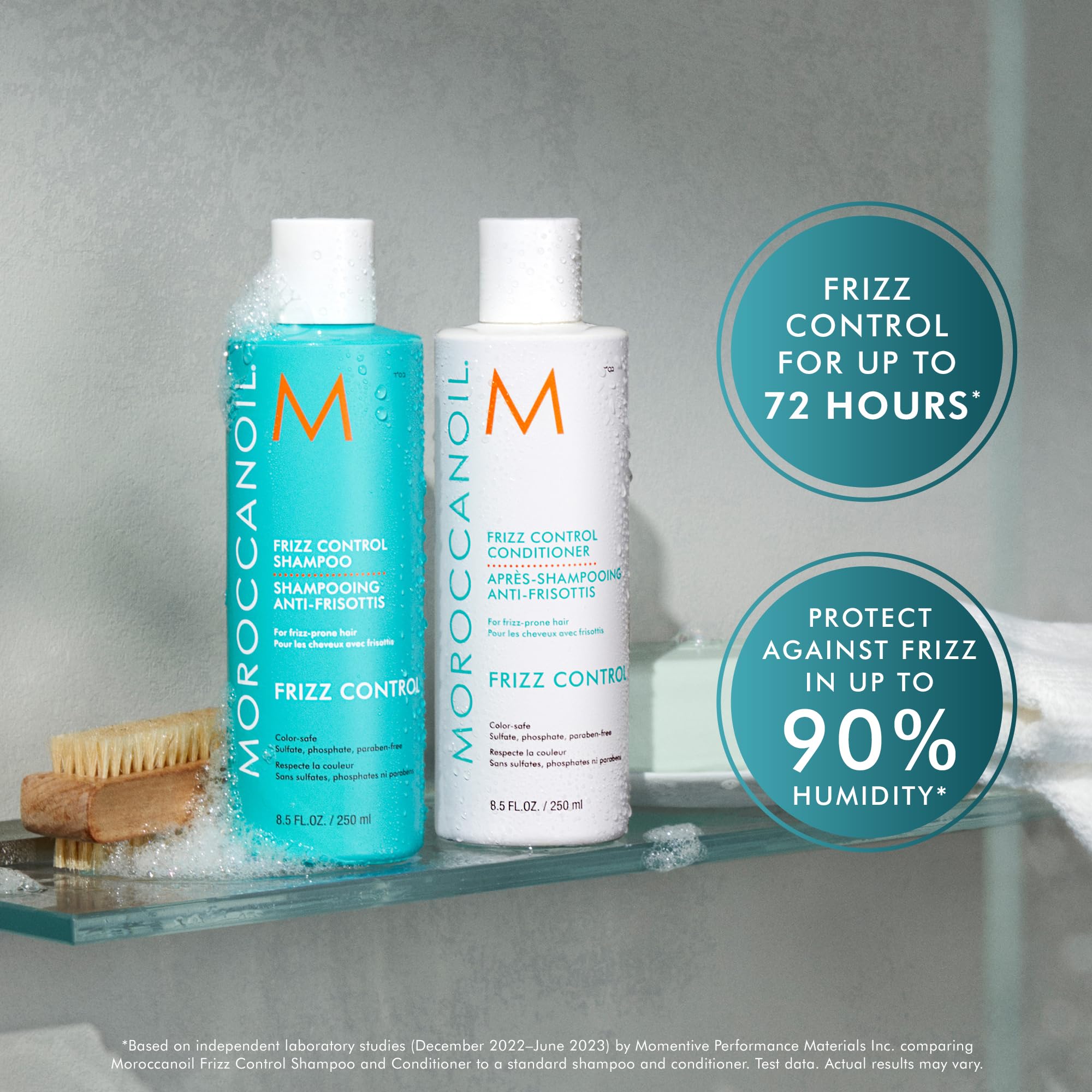 Moroccanoil Frizz Control Conditioner for Smooth & Shiny Hair - Hydrating & Nourishing Hair Treatment for Dry, Damaged & Curly Hair - Perfect for Daily Use & Salon-Quality Results