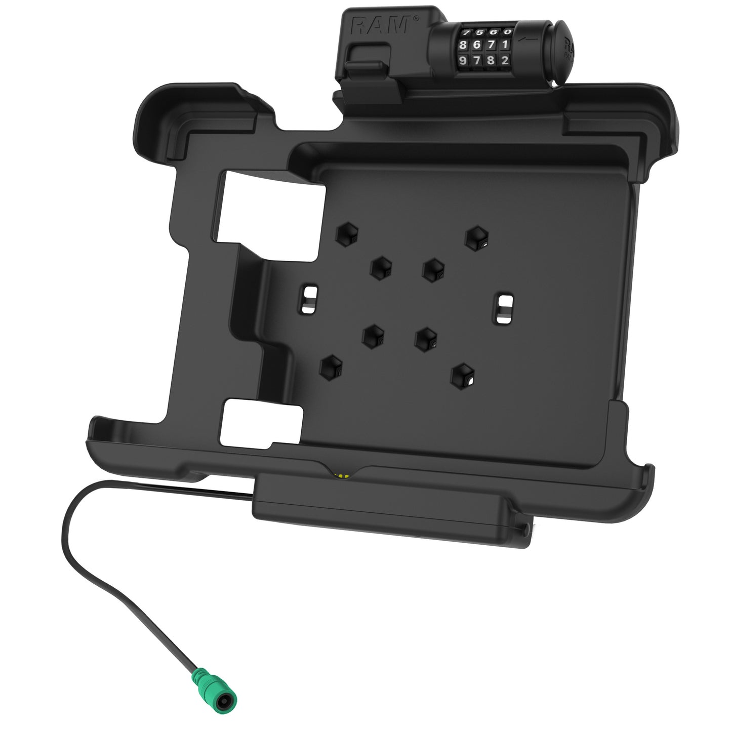 GDS® Secure Combo Locking Powered Dock for Zebra XSLATE L10 (RAM HOL ZE15PCLU) - Charging Station for Warehouse, Retail & Industrial Use