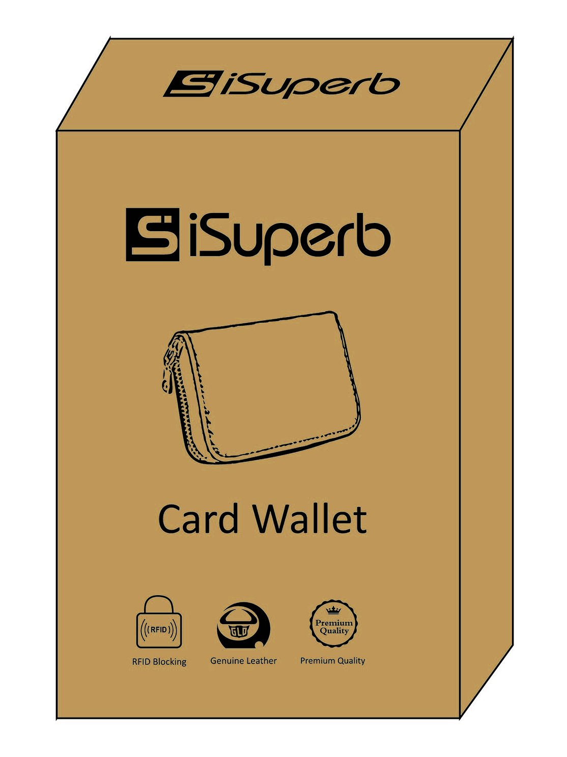 RFID Blocking Leather Wallet for Men & Women - Slim Travel Credit Card Holder with Zipper - Secure ID Protector for Everyday Use & Business Travel
