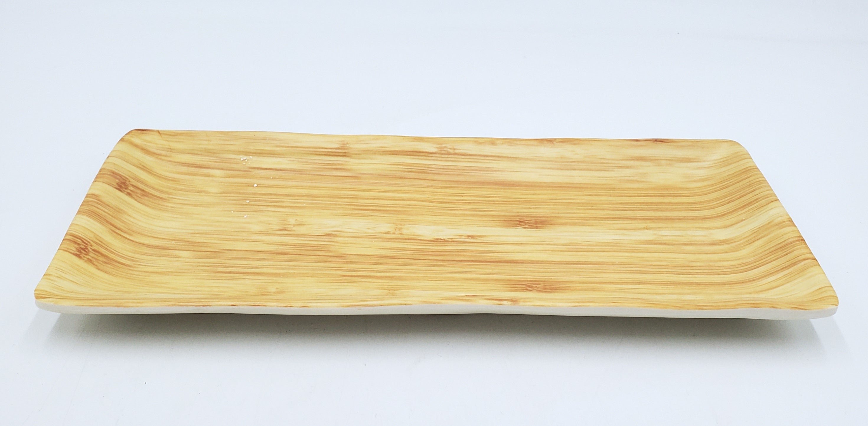12.5x5.5 Inch White Melamine Rectangular Serving Platter - Durable & Lightweight Party Tray for Buffets, Picnics, and Outdoor Dining