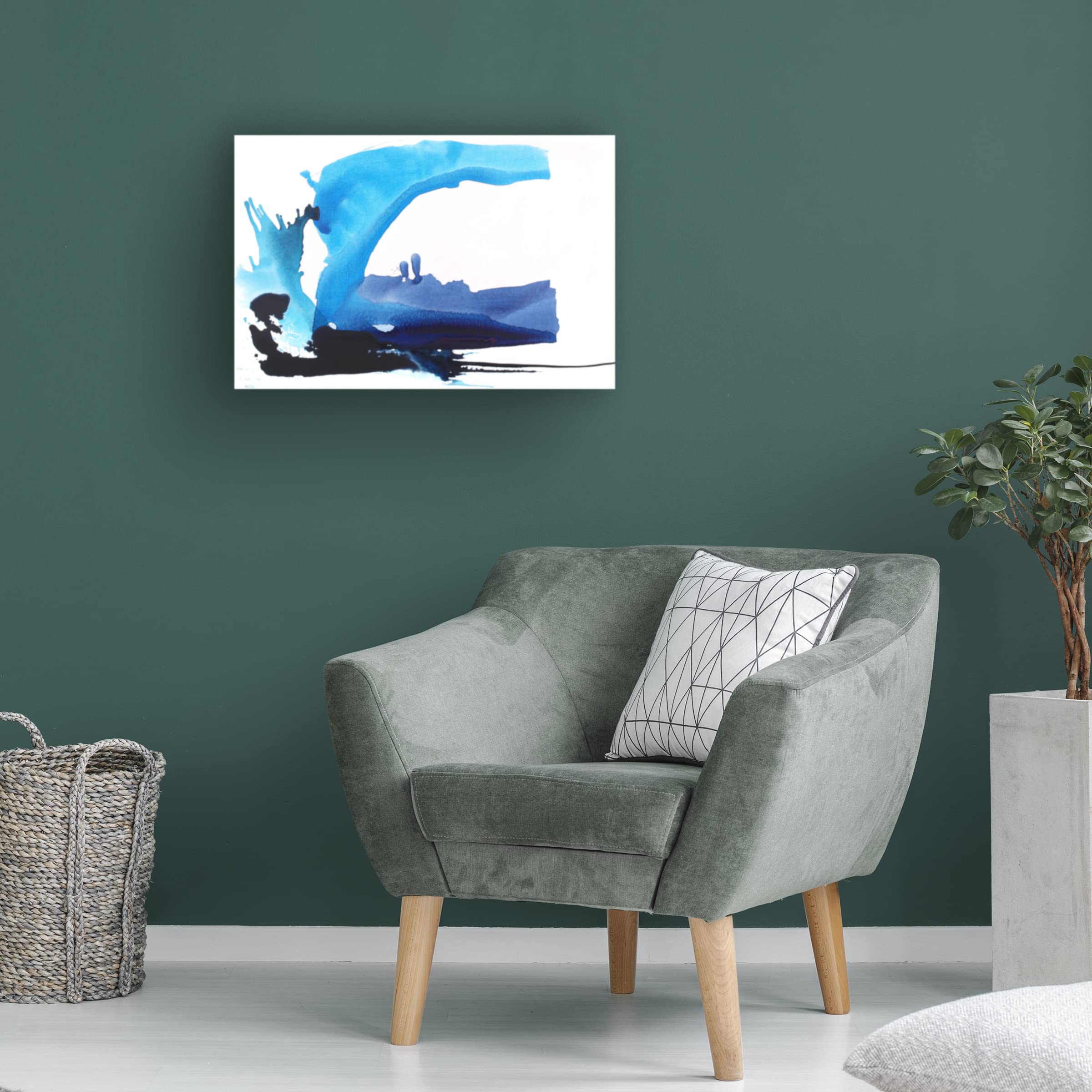 Valerie Russell 'Sunset' Canvas Wall Art Print - Handmade Landscape Painting for Living Room, Bedroom & Office Decor | Trademark Fine Art Collection