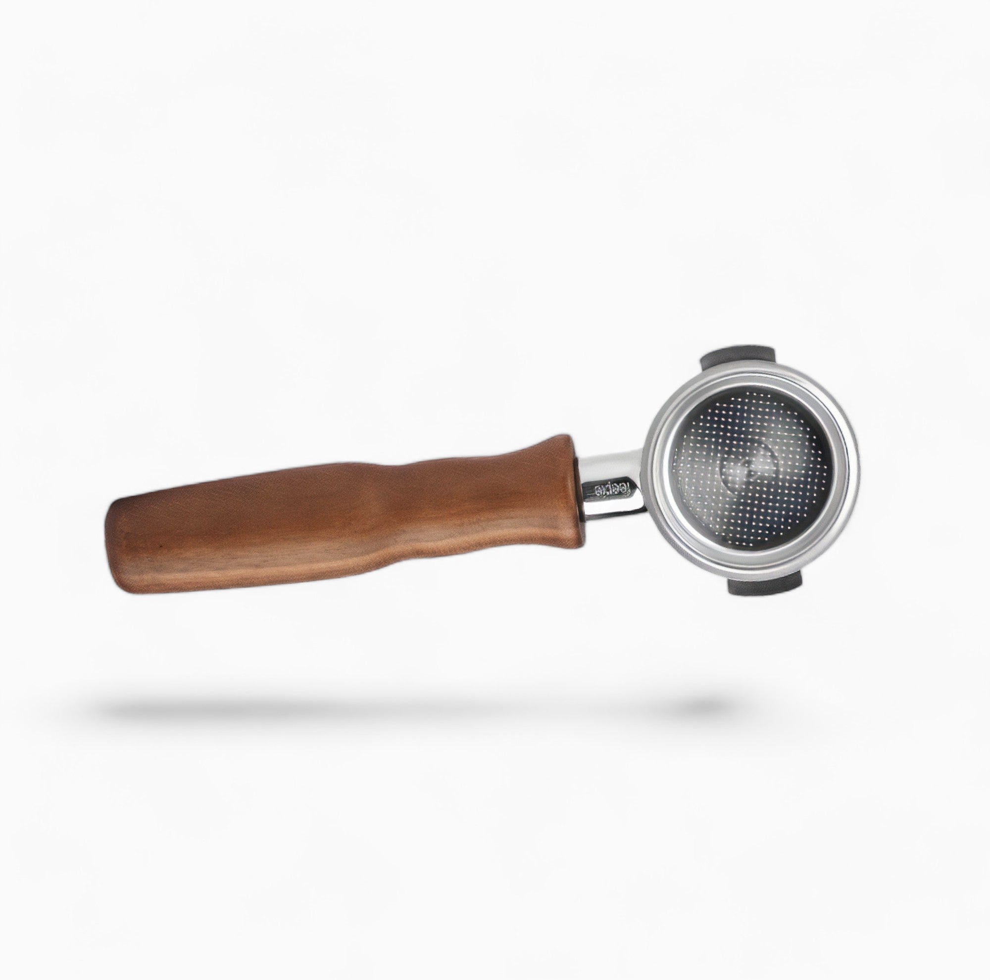 Premium Stainless Steel Bottomless Portafilter with Walnut Handle - 58mm Commercial Espresso Filter Basket - Perfect for Home Baristas & Coffee Shops