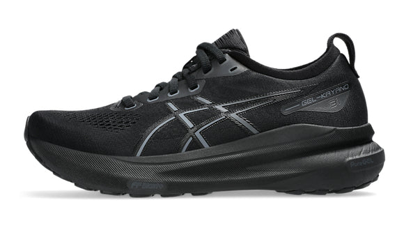 ASICS GEL-Kayano 31 Women's Running Shoes (D Width) - Black/Black | Stability Cushioning for Road Running, Jogging & Daily Workouts