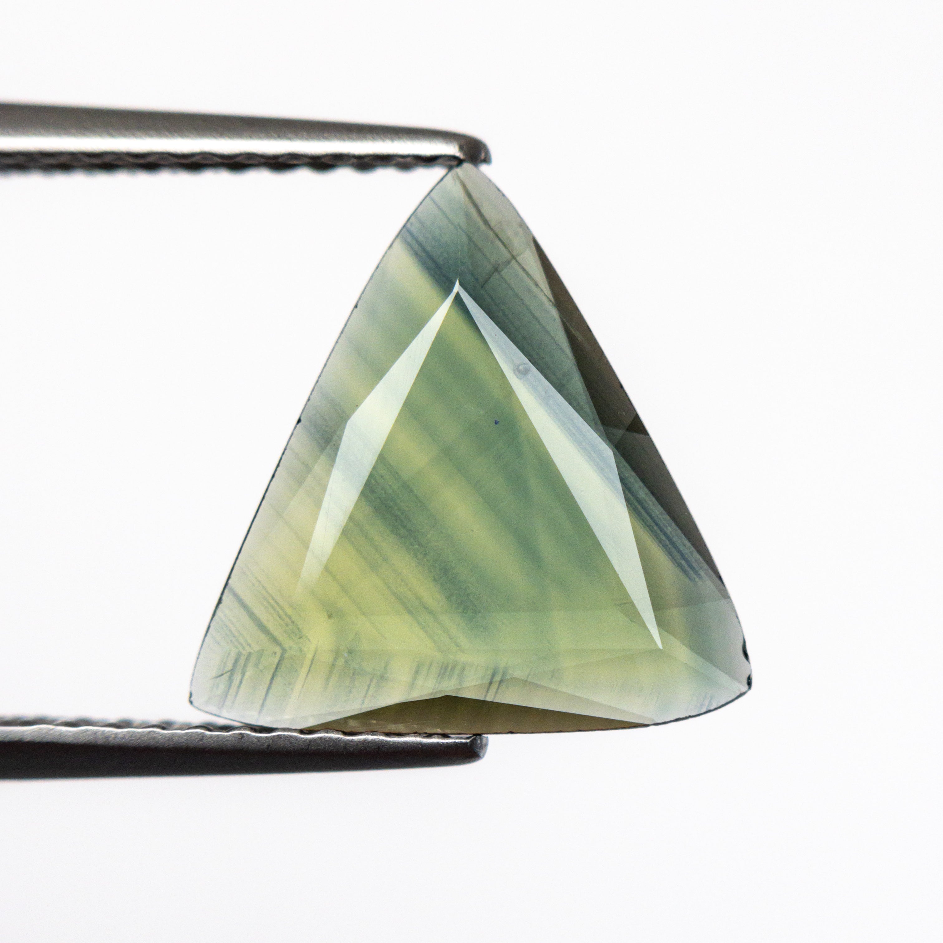 1.81ct Natural Blue Triangle Portrait Cut Sapphire Gemstone - 12.25x10.62x1.68mm for Engagement Rings & Fine Jewelry Making