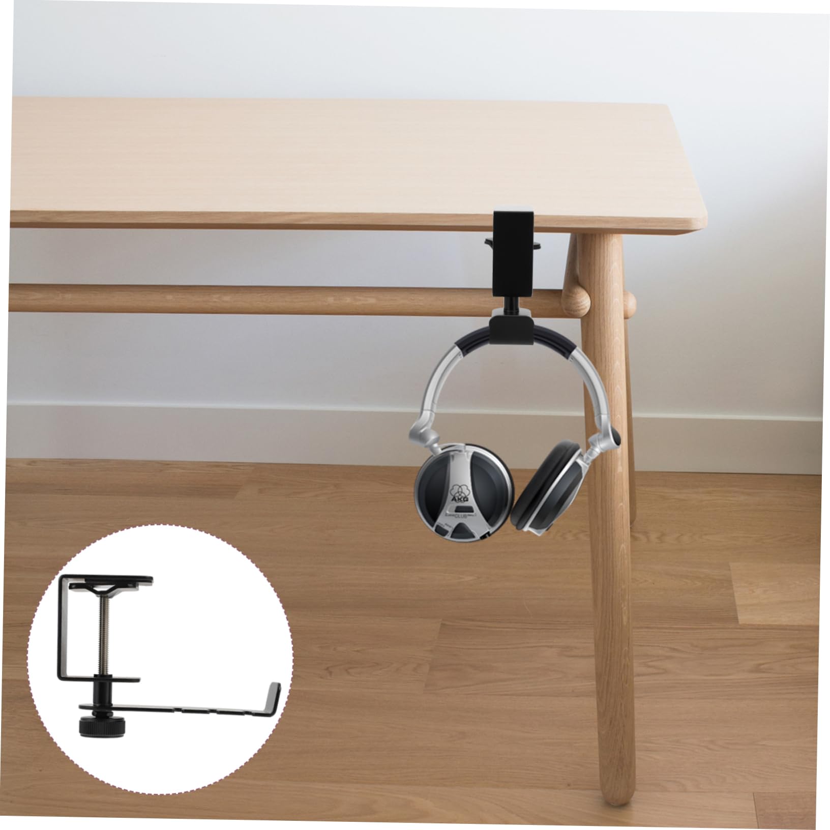 Bestoyard Metal Headphone Stand Hook Bracket - Space Saving Headset Organizer Shelf for Desk, Gaming Setup & Office Use - Durable Earphone Holder & Storage Rack for Headphones & Earphones