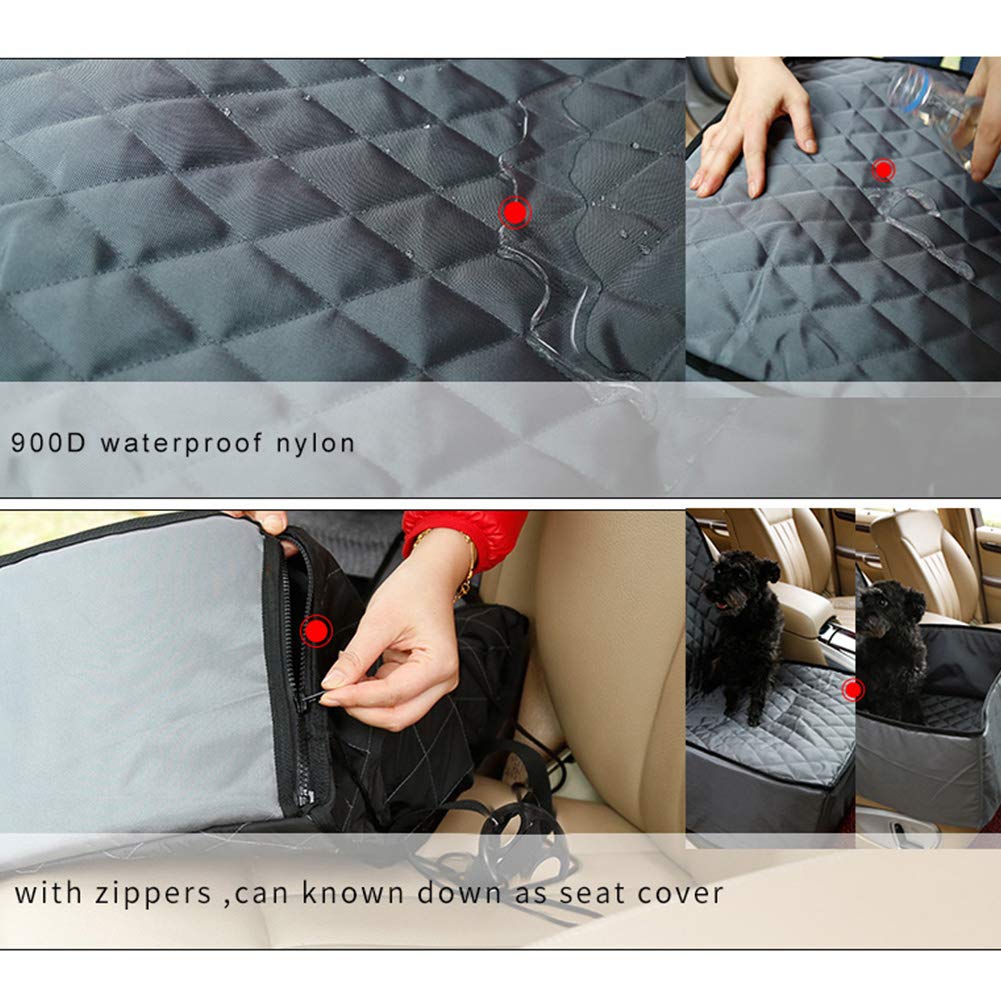**Pet Dog Booster Seat Car Seat – Waterproof & Collapsible Dog Car Carrier for Small & Medium Dogs – Portable Pet Bucket Seat Cover Protector for SUV & Van – Perfect for Road Trips & Travel**