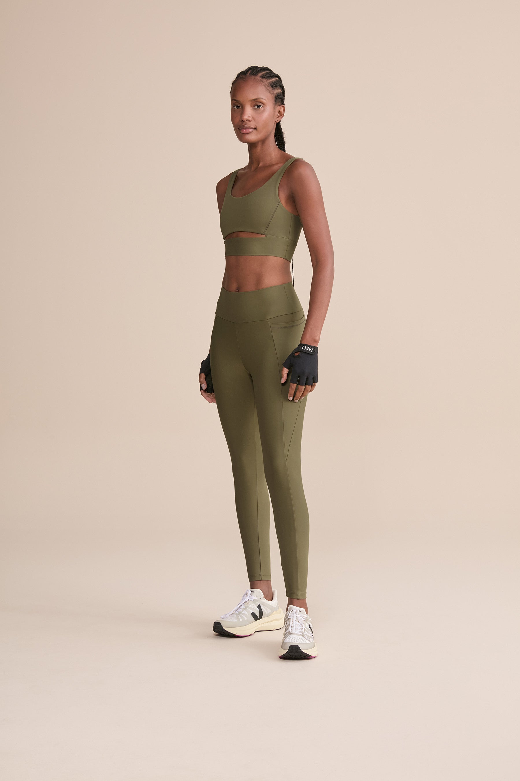 Fit Green® High Waist Yoga Leggings for Women - Tummy Control Workout Pants - Comfortable Stretchy Gym Running Tights for Yoga, Pilates & Lounge Wear