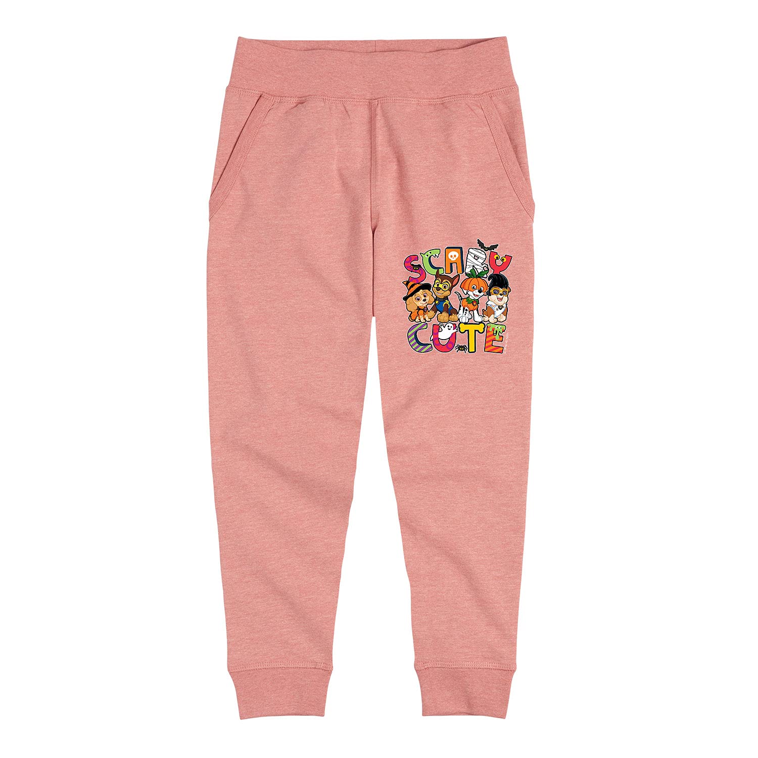 Paw Patrol Halloween Jogger Pants for Toddler & Youth Girls - Hybrid Apparel - Soft & Comfortable Fleece-Lined Activewear for Trick-or-Treating, Playdates & Casual Wear