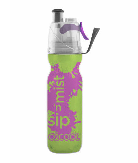 O2COOL ArcticSqueeze® 20oz Insulated Water Bottle with Mist & Sip Technology - Keep Drinks Cold for Hours, Perfect for Hiking, Gym & Outdoor Activities