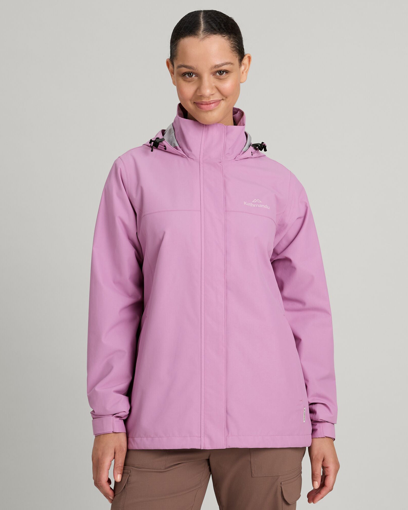Waterproof Andulo 2-Layer Rain Jacket for Women - Lightweight Windbreaker with Hood | Perfect for Hiking, Commuting & Outdoor Activities
