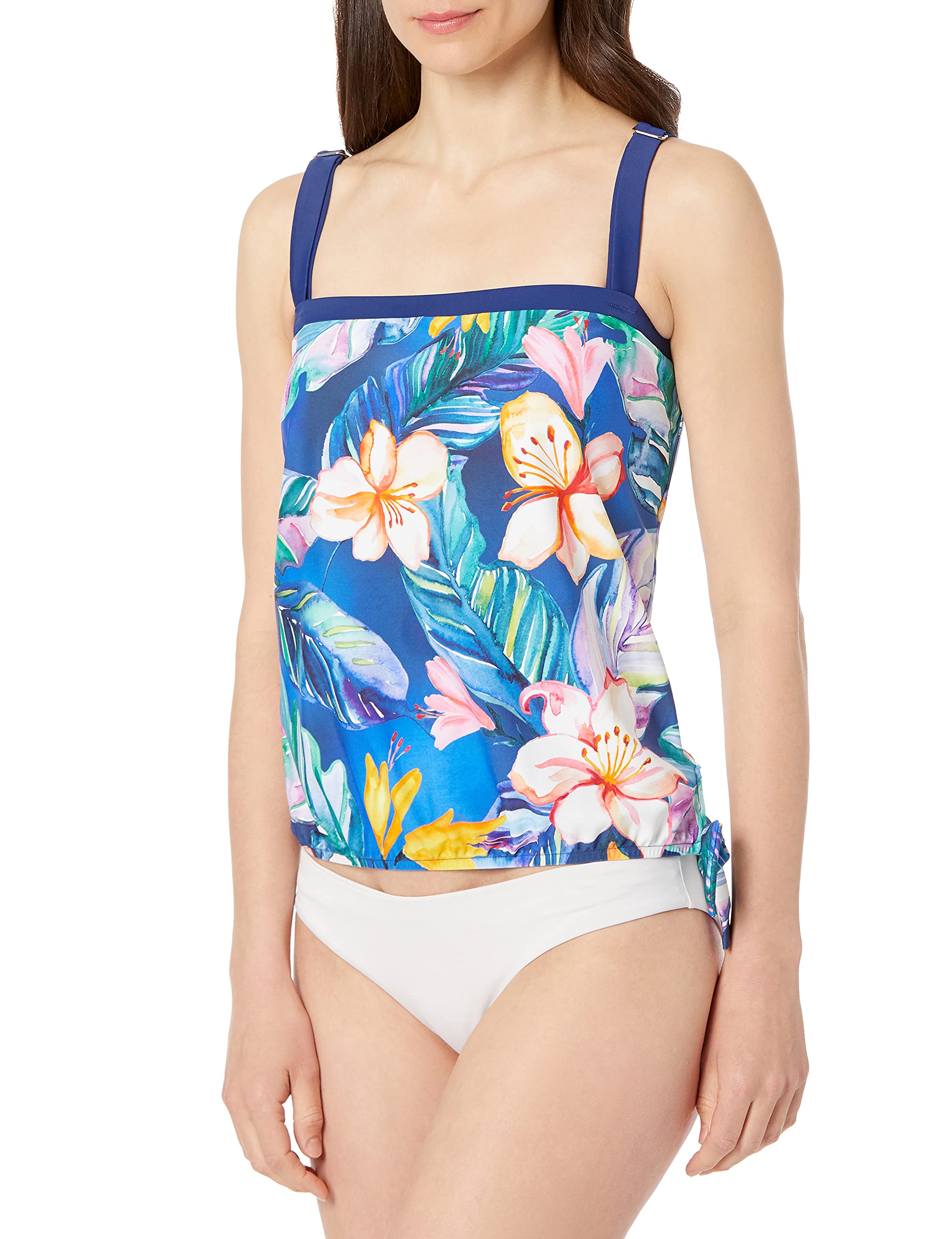 Maxine Of Hollywood Women's Bandeau Tankini Swimsuit Top - Comfortable & Stylish Swimwear for Pool, Beach & Vacation