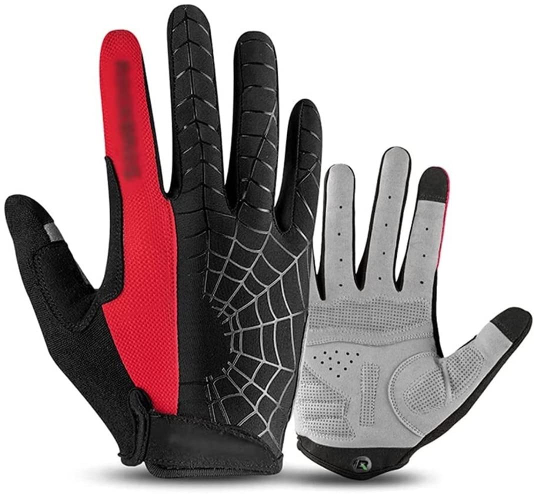 **Shock-Absorbing Anti-Slip Bike Gloves for Men & Women - Breathable Workout Gloves for Cycling, Motorcycle & Mountain Biking - Comfortable Riding Gloves for Long-Distance & Commuting**