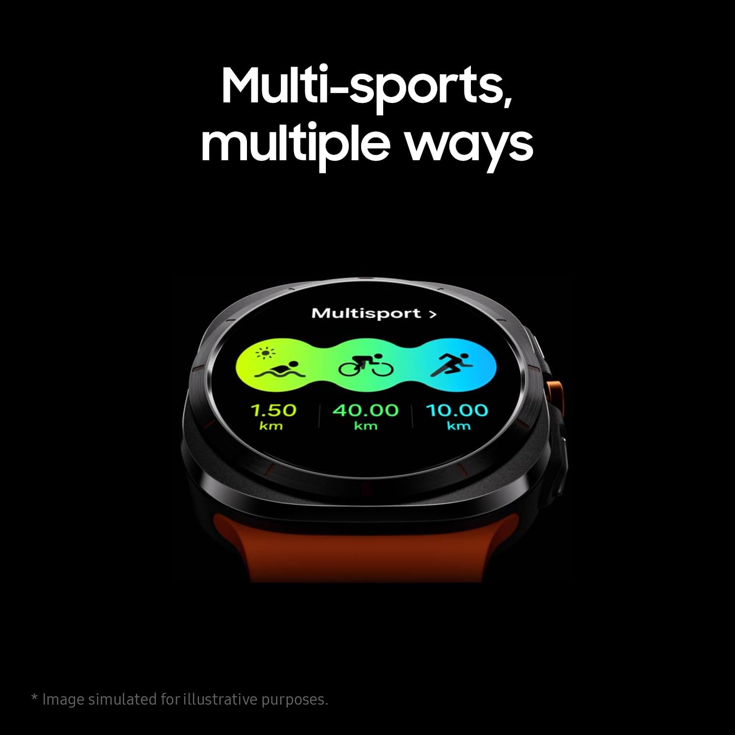 Samsung Galaxy Watch Ultra AI Smart Watch with Health Monitoring & Fitness Tracking, 47mm LTE Titanium Grey - Perfect for Workouts, Running & Daily Activity Tracking