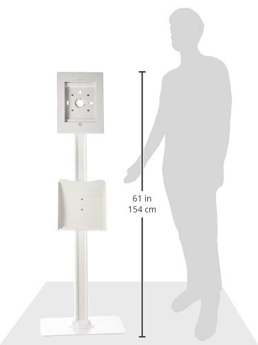 Pyle Anti-Theft Adjustable Tablet Stand - Heavy Duty Aluminum Floor Kiosk Mount for iPad 2/3/4/Air/Air2, 42.75